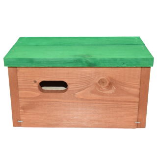 Nestkast Swift - bruin met groendak - 
