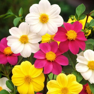 גן dahlia "Mignon" - 120 זרעים - Dahlia pinnata