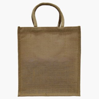 Borsa tote in juta - 32 x 35 x 20 cm - colore naturale - 