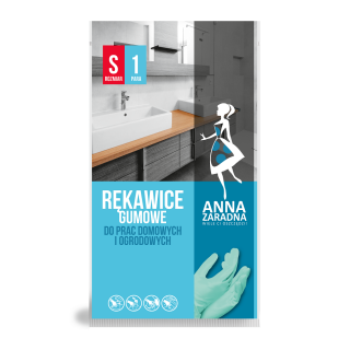 Guantes de goma para trabajos domésticos y de jardinería - talla S - 