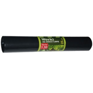 Sacchi spazzatura neri - 120 litri - 25 pezzi - LDPE - 