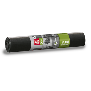 Zware zakken voor BOUWafval - 100 liter - 5 stuks - LDPE - 