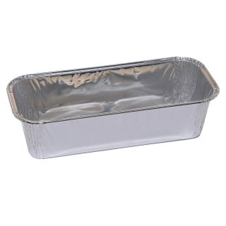 Tortiera lunga in alluminio - per torte alla frutta, involtini e pan di zenzero - 985 ml - 5 pz - 