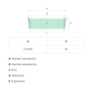 Plumcake rectangular paper cake mould - 21.6 x 9 x 3 cm