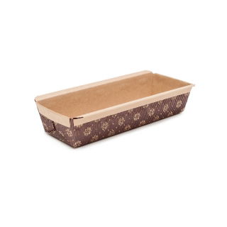 Matrita de tort dreptunghiular "Plumcake" - 21,6 x 9 x 3 cm - 20 buc - 