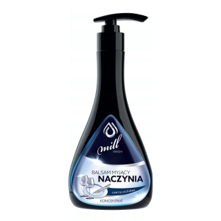 Sabonete líquido para lavar louça, loção - remove manchas e sujeira com eficácia - orquídea negra - Mill Clean - 555 ml - 