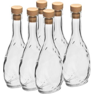 Herbowa (vapensköld) flaska med kork - 250 ml - 6 st - 