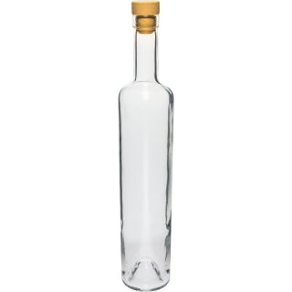 Flacon Marina cu dop de plută - alb - 500 ml - 