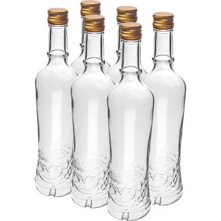 Flaska med avtappad keps - Golden Field - 500 ml - 6 st - 