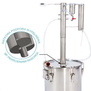 Distilleerder "TORPEDA" - koude vingers - 30 liter - 