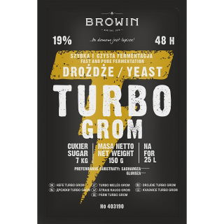 Liehovarnícke kvasnice Turbo - Grom (Thunder) 48 h - 120 g - 