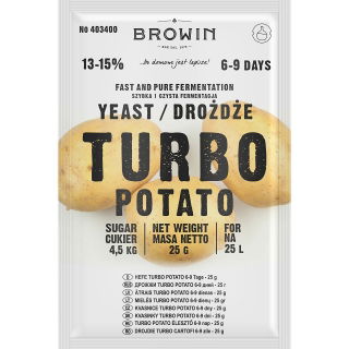 Destilacijski kvasac Turbo - krumpir - 25 g - 
