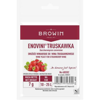 Torkad jäst för jordgubvin - Enovini - 7 g - 