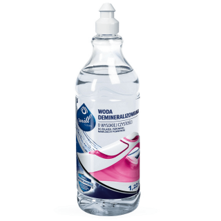 ECO Čistá demineralizovaná voda - ideální pro žehličky, parníky a parní mopy - Mill Clean - 1,22 l - 