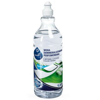 ECO Extra čistá demineralizovaná voda - vôňa konvalinky - ideálna pre žehličky, parníky a parné mopy - Mill Clean - 1,22 l - 