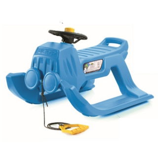 Sled, sleigh, ski slider Jeep - blue