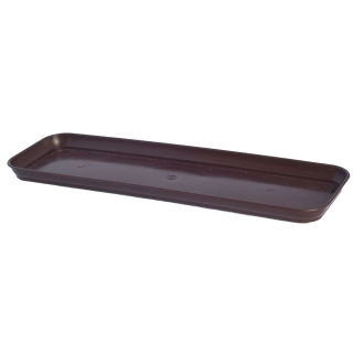 "Venus" balcony box with a saucer - 60 cm - brown