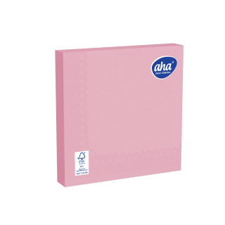 Servetele de masa din hartie - 33 x 33 cm - AHA - 20 buc - roz - 
