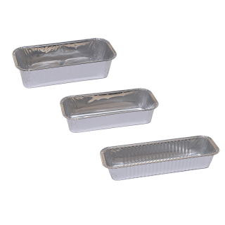 Pound cake baking moulds - in 3 various sizes - 15 pcs
