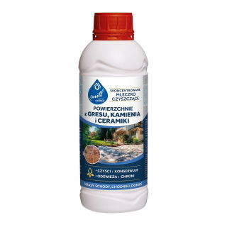 Loção de limpeza de grés, pedra e argila - terraços, escadas, vasos de plantas - Mill Clean - 888 ml - 