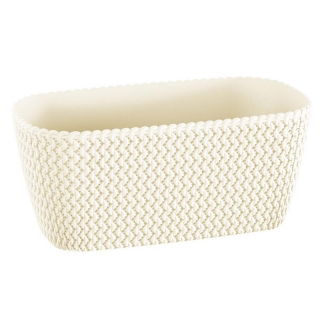 Caixa "Estojo Splofy" - 40 cm - branco-creme - 