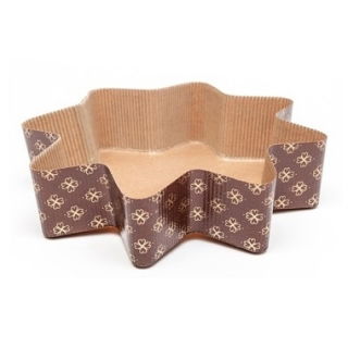 Star-shaped paper baking mould - 6 pcs