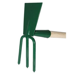 2-in-1 Hoe and cultivator with a 110-cm handle