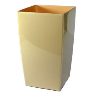 Pot bunga kotak, tinggi - Coubi - 12 cm Krim - 