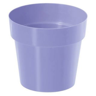 Yuvarlak basit saksı - 12 cm - lavanta mavisi - 