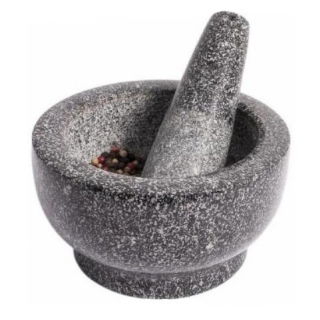 Mortier de cuisine en granit avec pilon - 