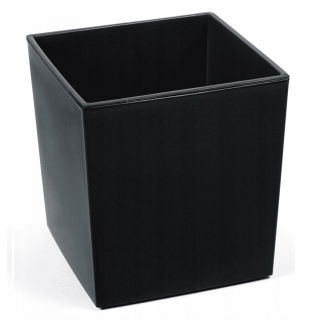 Vaso di fiori quadrato - Juka - 30 cm - Nero - 