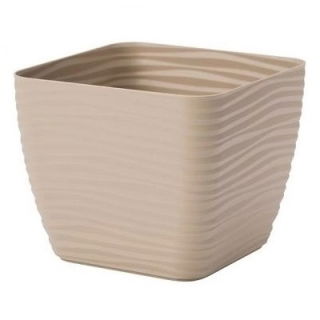 "Sahara petit" fyrkantig hylsa - 17 cm - kaffe latte - 