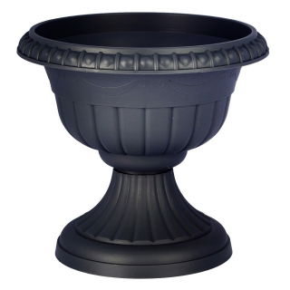 Urn-vormige bloembak "Roma" - 20 cm - antracietgrijs - 