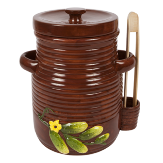 Gres - decapaggio per cetrioli con tenaglie - 3 l - scuro - 