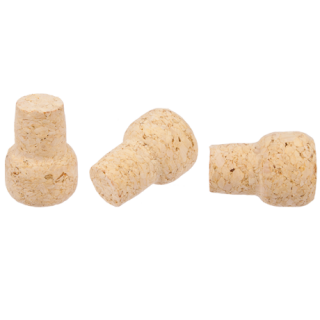 Naturlig flangeret kork - ø 19 mm - 