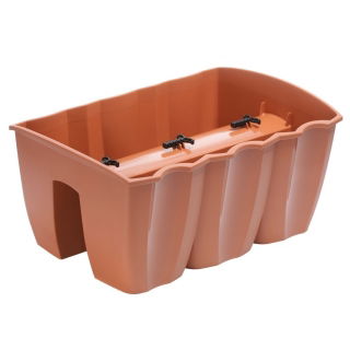 Cutie de balcon suspendată - Coroană - 40 cm - teracotă - 