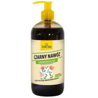 Melns universāls mēslojums - ar izmantojamiem mikroorganismiem - Zielony Dom® - 500 ml - 