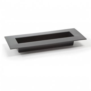 Pot de fleurs rectangulaire - base pour composition - Ikebana - 39 x 17 cm - Noir - 