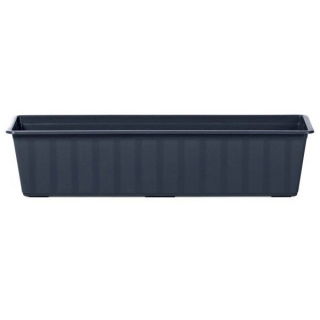 Pravokotni zunanji cvetlični lonec - Agro - 70 cm - Antracit - 