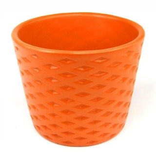 Orange keramisk kastrull 12 cm - 