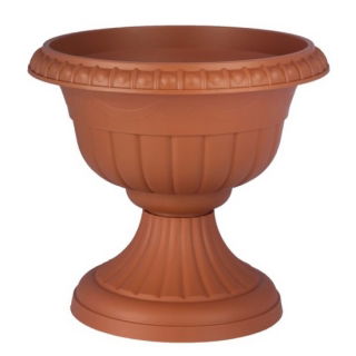 Urn-vormige bloembak "Roma" - 30 cm - terracottakleurig - 