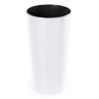 Vaso alto "Lilia" tondo - 40 cm - bianco - 