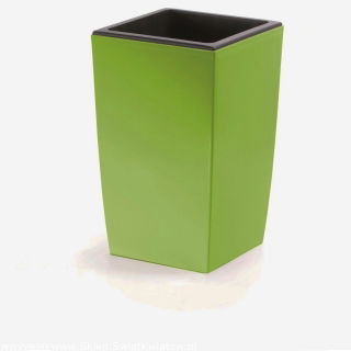 Pot tanaman tinggi "Coubi" 20x20 cm dengan sisipan - hijau zaitun baru - 