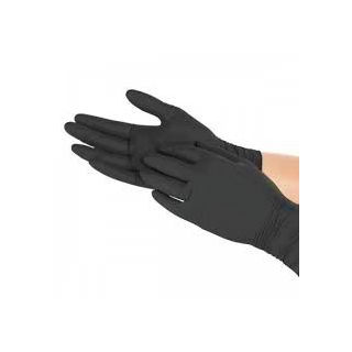 Black nitrile inspection gloves - 100 pcs - size L