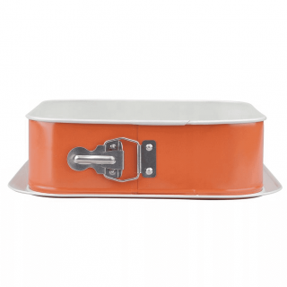Bandeja desmontable cuadrada antiadherente - naranja - perfecta para pasteles, tortas y otros pasteles - 