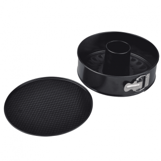 Stampo a cerniera nero antiaderente con doppio fondo - ø 26 cm - ideale per cuocere torte e tortes - 