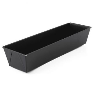 Molde para horno negro, molde para pan, con superficie antiadherente - 39 x 11 cm - para patés, pasteles de frutas y pan - 