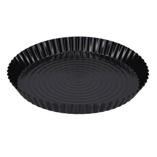 Black non-stick pizza pan - ø 27.5 cm