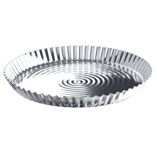 Teglia / teglia per pizza in lamiera zincata - ø 30 cm - 