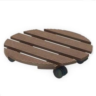 Rund plantekasse, stor planterulle - 30 cm - brun - 